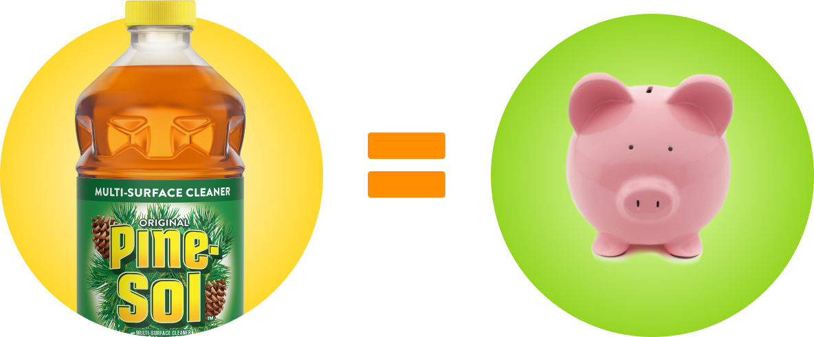 <span>The Value of</span> Pine-Sol<sup>®</sup> Products